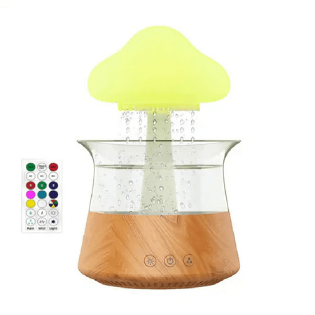 Cloud And Raindrop Humidifier Colorful Mushroom Forest Aromatherapy