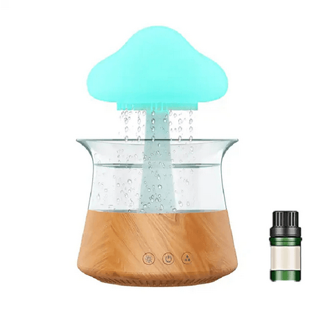 Cloud And Raindrop Humidifier Colorful Mushroom Forest Aromatherapy